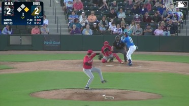 Cole Mathis homers (6) on a line drive to left center field. Alexey Lumpuy scores.