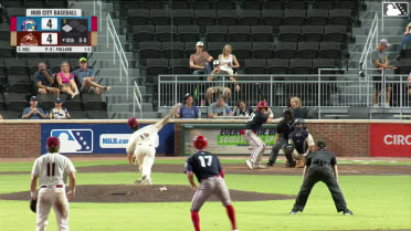 Juan Villavicencio singles on a ground ball to center fielder Paxton Kling. Griffin Burkholder scores.