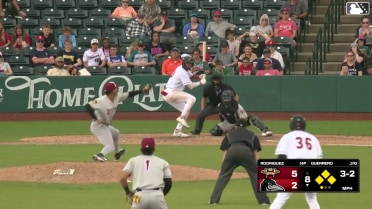 Eduardo Guerrero singles on a line drive to left fielder Josh Adamczewski. Charles Davalan scores. Emil Morales to 3rd. Jose Meza to 2nd.
