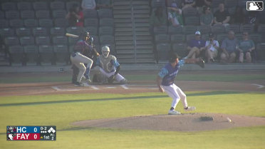 Dauri Fernandez strikes out swinging.