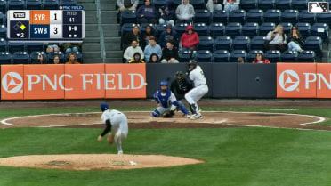Marco Luciano homers (1) on a fly ball to right center field. George Lombard Jr. scores.
