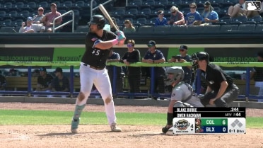 Blake Burke homers (11) on a fly ball to center field.