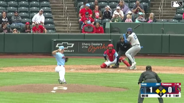 Kyle Nevin doubles (1) on a sharp line drive to left fielder Travis Honeyman. Kendall George scores. Zyhir Hope to 3rd.