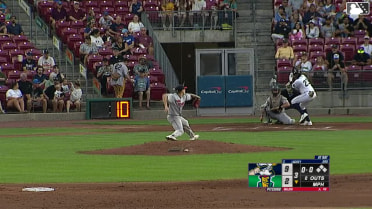Vahn Lackey homers (1) on a fly ball to left center field.
