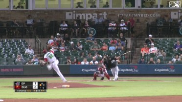 Tamarez records his sixth and final strikeout 
