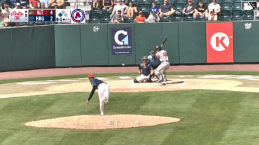 Will Taylor singles on a ground ball to center fielder Nick Mitchell. Easton Carmichael scores.