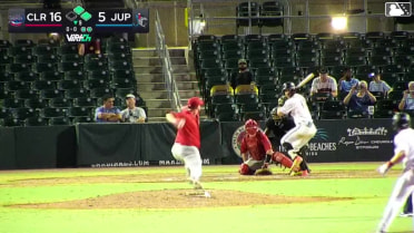 Andres Valor homers (11) on a fly ball to left field. PJ Morlando scores. Echedry Vargas scores.