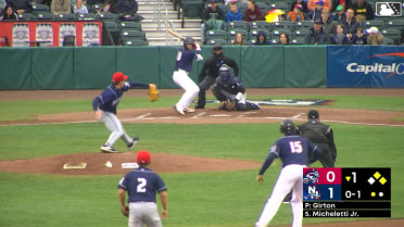 Eddie Micheletti Jr. grounds into a double play, second baseman Diego Mosquera to shortstop Wyatt Young to first baseman TT Bowens. Aaron Parker out at 2nd. Eddie Micheletti Jr. out at 1st.