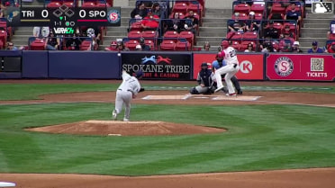 Kevin Fitzer homers (5) on a fly ball to center field.