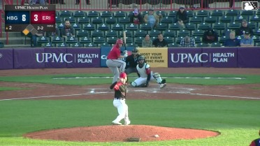 Branden Boissiere doubles (1) on a sharp line drive to center fielder Seth Stephenson. Cayden Wallace scores.
