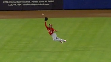 Chase Davis saves the game with a diving grab