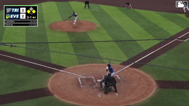 Felnin Celesten grounds into a double play, second baseman Johan Macias to shortstop David Mershon to first baseman Kevin Bruggeman. Luke Stevenson out at 2nd. Felnin Celesten out at 1st.
