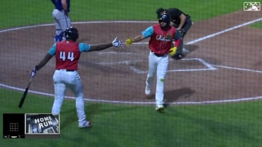 Jonhathan Rodriguez belts a solo homer to right field