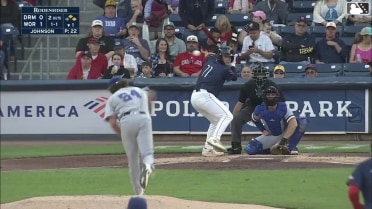 Nathan Hickey homers (8) on a fly ball to right field. Allan Castro scores. Mikey Romero scores.
