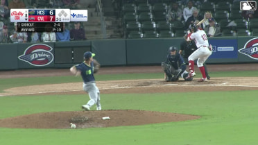 Henry Godbout homers (3) on a fly ball to left center field.