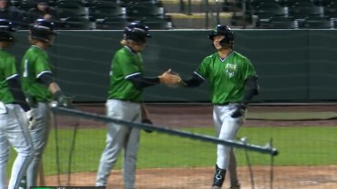 Tate Southisene's first pro homer