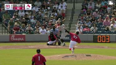 Javier Rivas singles on a line drive to center fielder Bo Davidson. Shawn Ross scores. P.J. Hilson to 2nd.