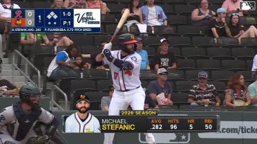 Michael Stefanic homers (6) on a fly ball to left center field.