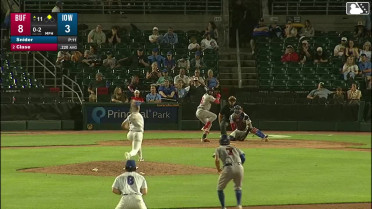 Jonatan Clase doubles (8) on a ground ball to right fielder Kevin Alcántara. Jay Harry scores.