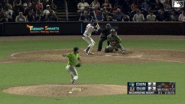 Logan Davidson homers (9) on a fly ball to right field. Blake Sabol scores.