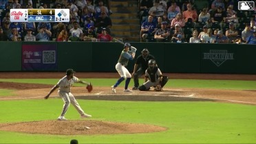 Jack Suwinski homers (9) on a fly ball to left center field. Austin Gauthier scores.