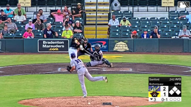 Wyatt Sanford's inside-the-park home run
