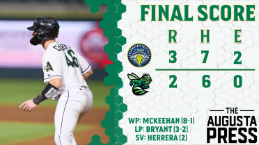 GreenJackets Come Up 90 Feet Short in 11 Inning Duel