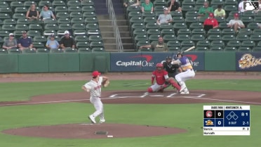 Mac Horvath homers (10) on a fly ball to left center field.