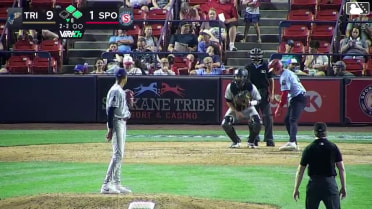 Ethan Hedges singles on a sharp ground ball to left fielder Jorge Ruiz. Tommy Hopfe scores. Roynier Hernandez to 2nd.