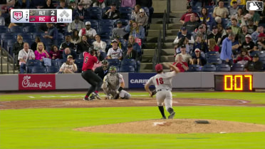 Bo Davidson homers (1) on a fly ball to right center field.