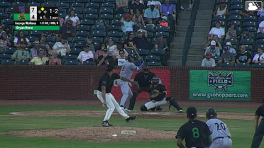 George Wolkow triples (1) on a line drive to right fielder Shalin Polanco. Grant Magill scores.