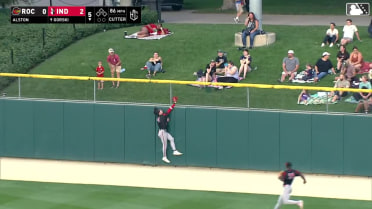 Robert Hassell III makes a leaping grab