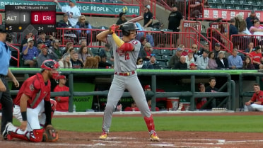 Konnor Griffin homers with his dad in the booth
