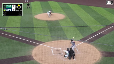 Walker Martin singles on a sharp line drive to center fielder Jonny Farmelo. Lisbel Diaz scores.