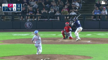Manuel Palencia doubles (4) on a fly ball to right fielder Raylin Heredia. Miguel Palma scores.
