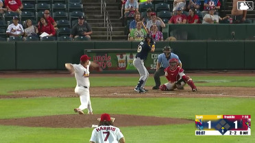 Connor Scott strikes out swinging.
