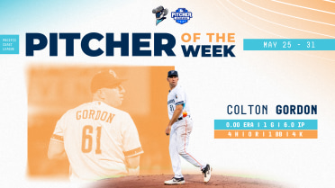 Colton Gordon Named Pacific Coast League Pitcher of the Week