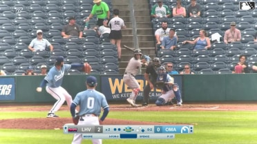 Robert Moore homers (9) on a fly ball to right field. Christian Cairo scores.