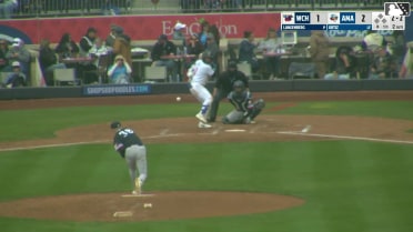 Angel Ortiz homers (3) on a fly ball to right center field.