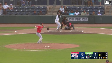 Jim Jarvis singles on a line drive to center fielder Jett Williams. DaShawn Keirsey Jr. scores.