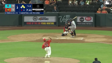 Pascanel Ferreras singles on a line drive to left fielder Cole Conn. César Salazar scores. Lucas Spence to 2nd.