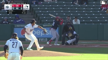 JJ Bleday doubles (5) on a sharp line drive to center fielder Jhostynxon Garcia. Michael Chavis scores.