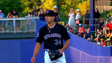 Brandon Sproat fans three