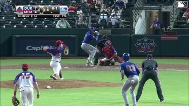 Jake Cave singles on a ground ball to center fielder Colton Ledbetter. Carson Williams scores. Austin Slater to 3rd.
