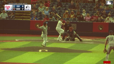 Owen Carey grounds out, pitcher Alain Pena to first baseman Jason Schiavone. Eric Hartman scores.