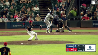 David McCabe singles on a line drive to center fielder Jay Allen II. Cal Conley scores.