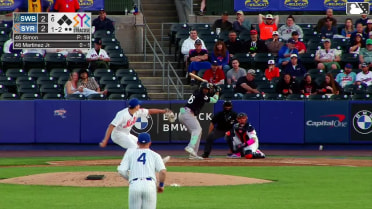 Ernesto Martinez Jr. homers (10) on a line drive to right field.