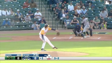 Luis Guanipa homers (3) on a line drive to right field.