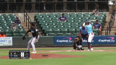 Zach Dezenzo homers (2) on a fly ball to left center field.