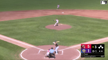 Carter Cunningham homers (6) on a fly ball to right center field.